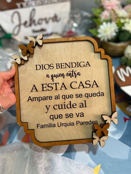 Colgante cristiano en madera - Felt Craft RD