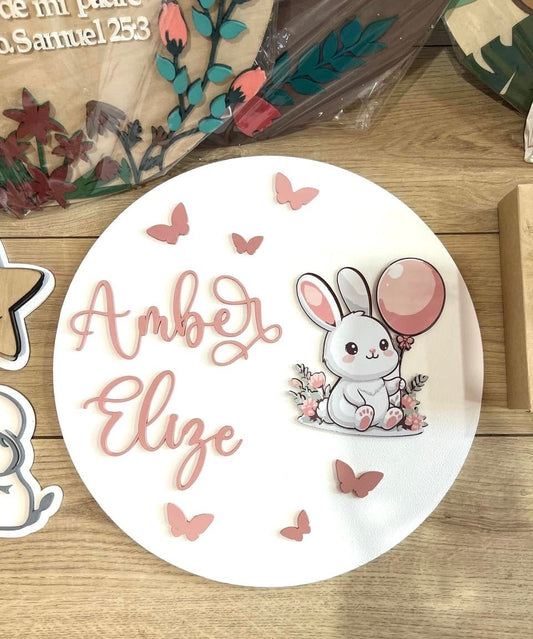 Colgante de bebe de conejito - Felt Craft RD