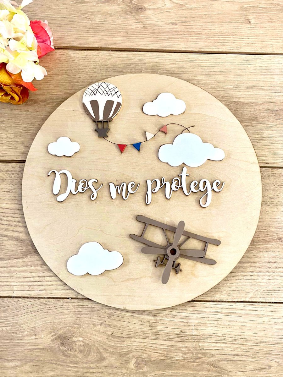 Colgante de pared personalizado para bebé en madera - Felt Craft RD