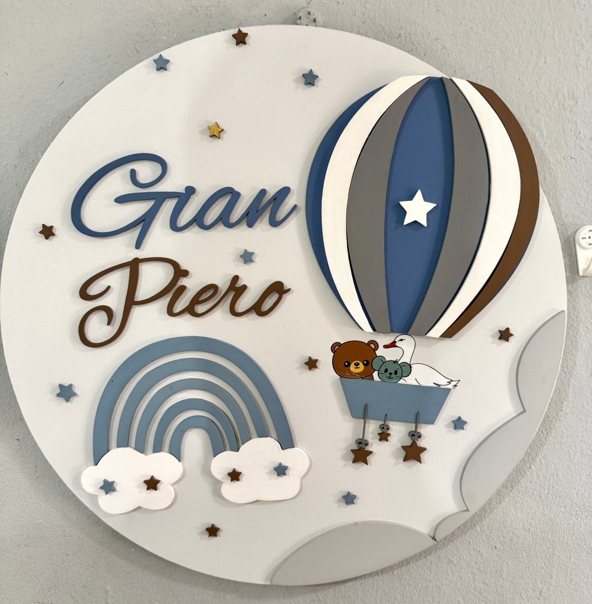 Colgante de puerta recien nacido para pared - Felt Craft RD