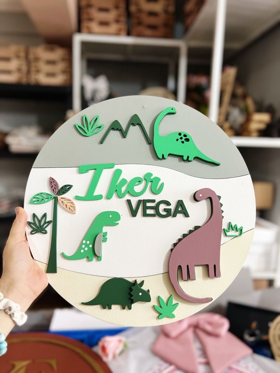 Colgante dinosaurio habitacion de bebe - Felt Craft RD