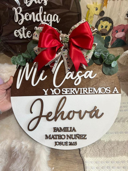 Colgante en madera familiar - Felt Craft RD