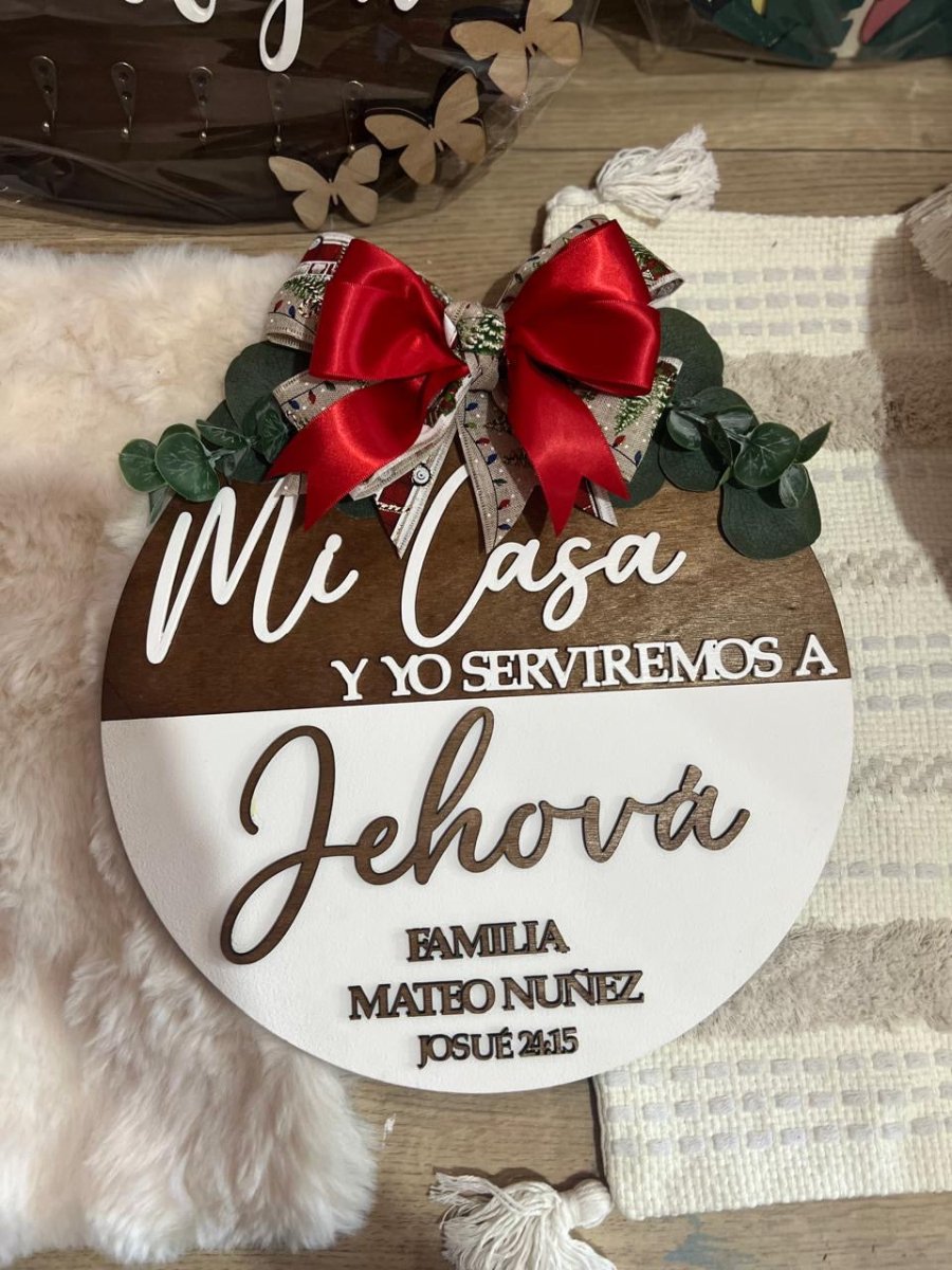 Colgante en madera familiar - Felt Craft RD