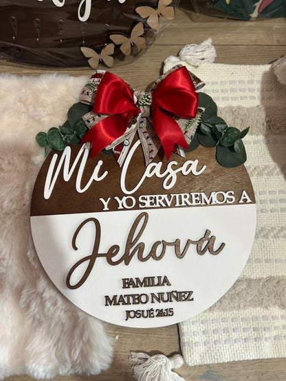 Colgante en madera familiar - Felt Craft RD