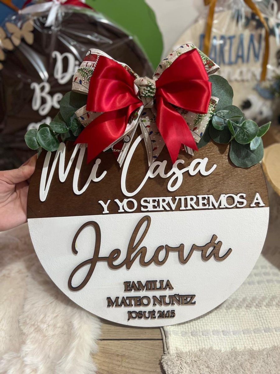 Colgante en madera familiar - Felt Craft RD