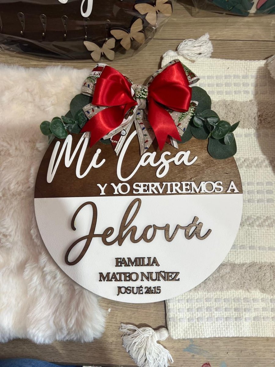 Colgante en madera familiar - Felt Craft RD