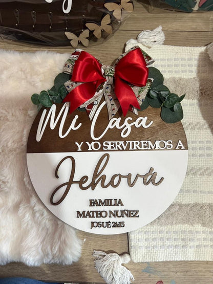 Colgante en madera familiar - Felt Craft RD