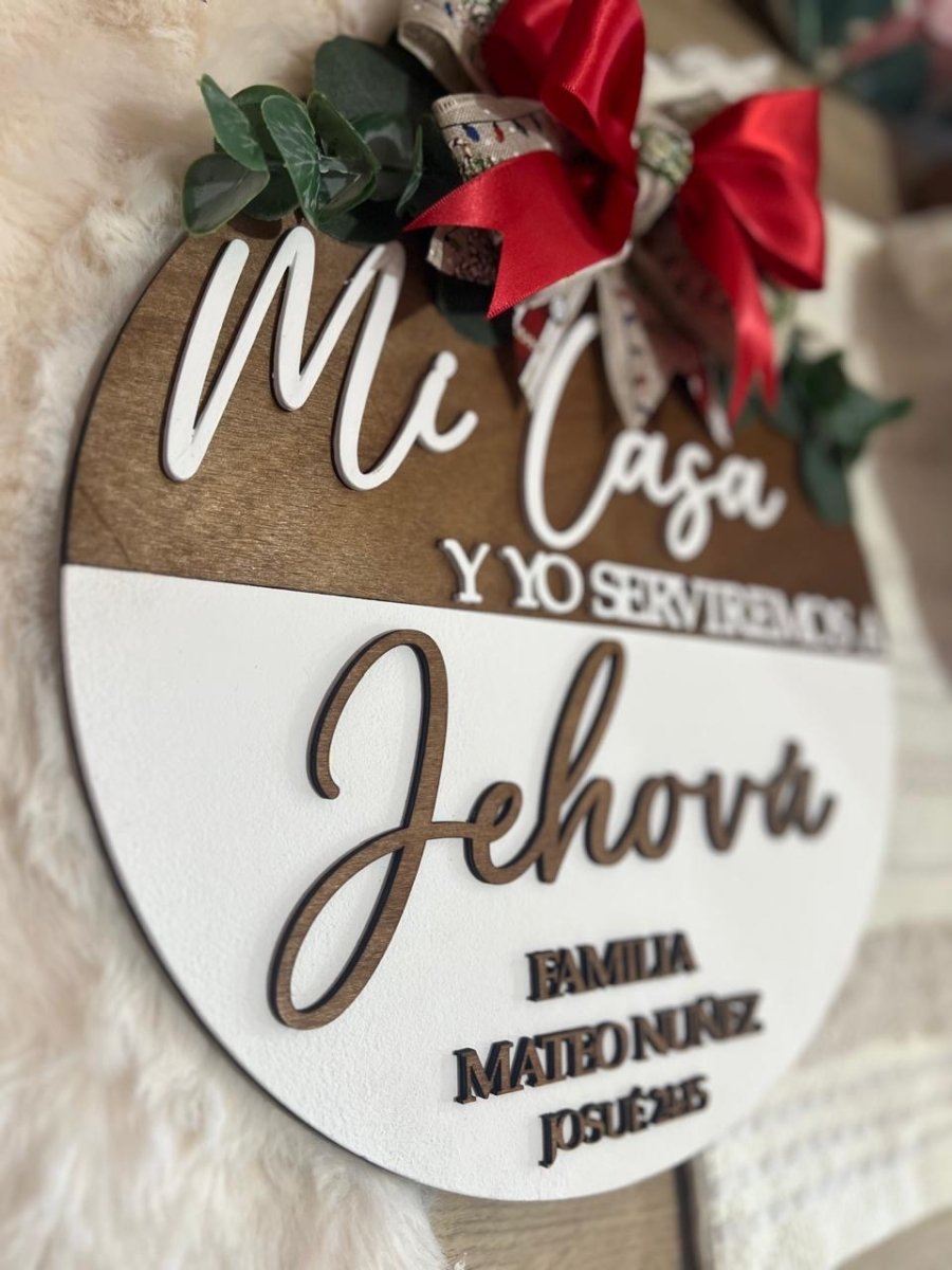 Colgante en madera familiar - Felt Craft RD