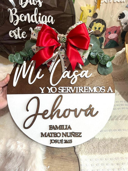 Colgante en madera familiar - Felt Craft RD