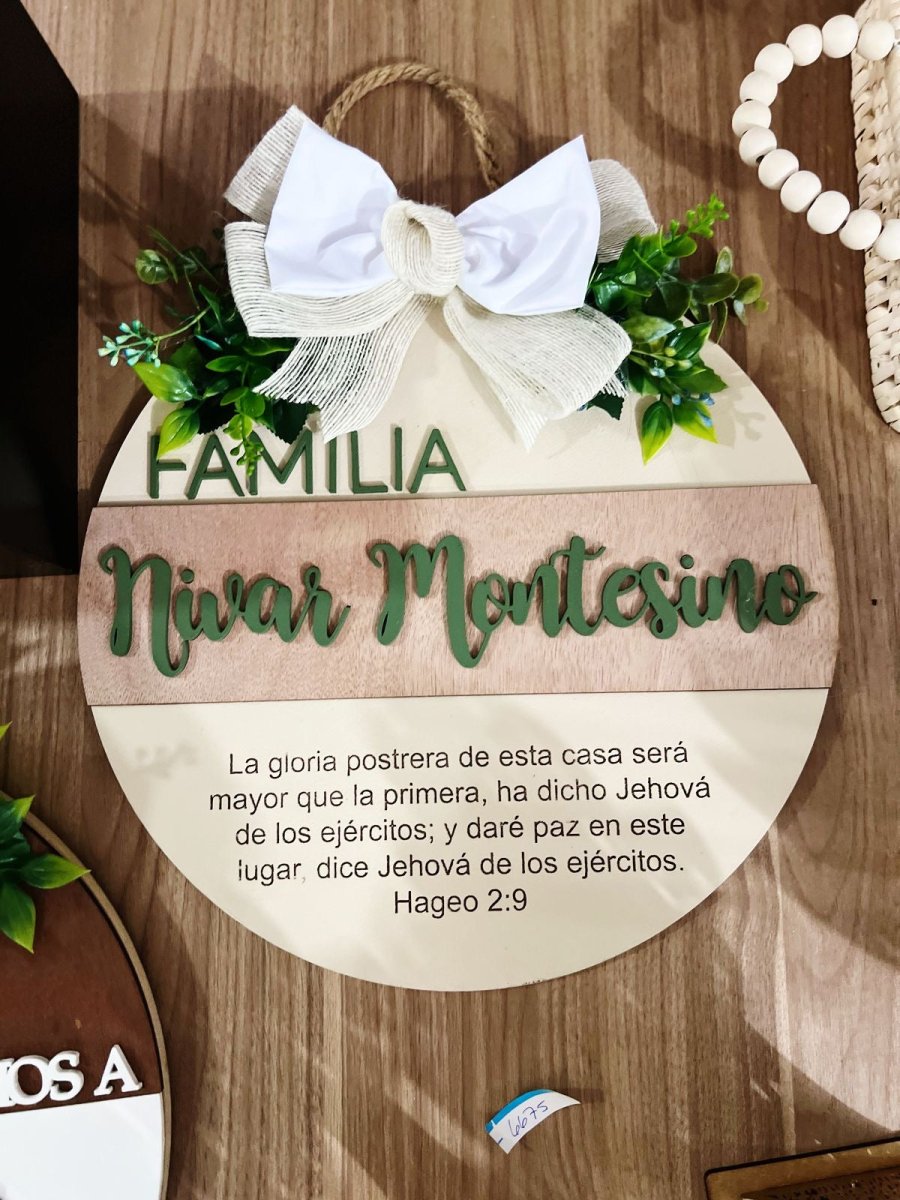 Colgante familiar para puerta - Felt Craft RD