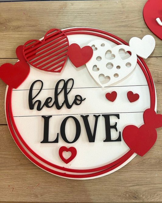 Colgante para el día de San valentín personalizado de madera - Felt Craft RD