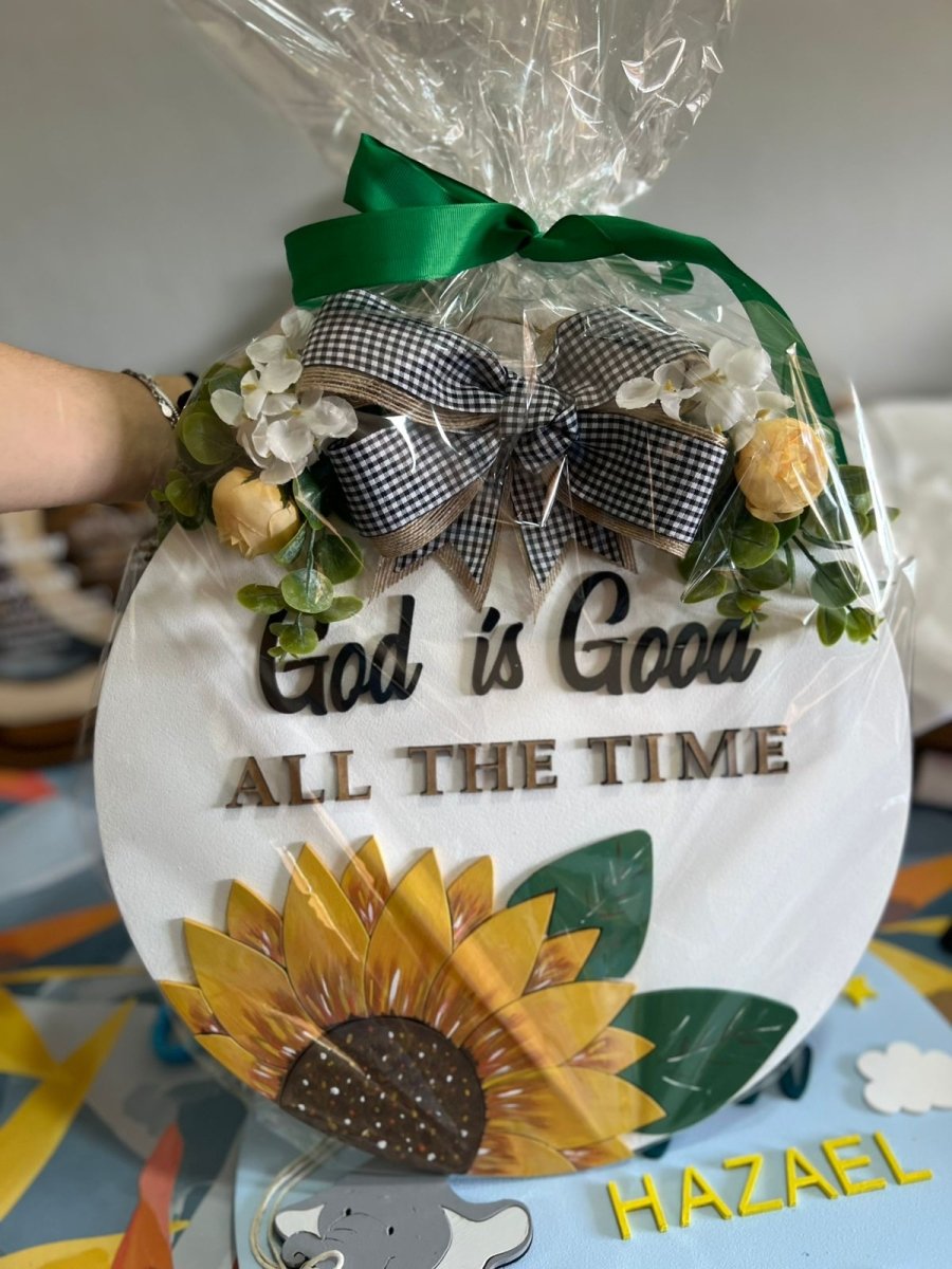 Colgante personalizado girasol madera - Felt Craft RD