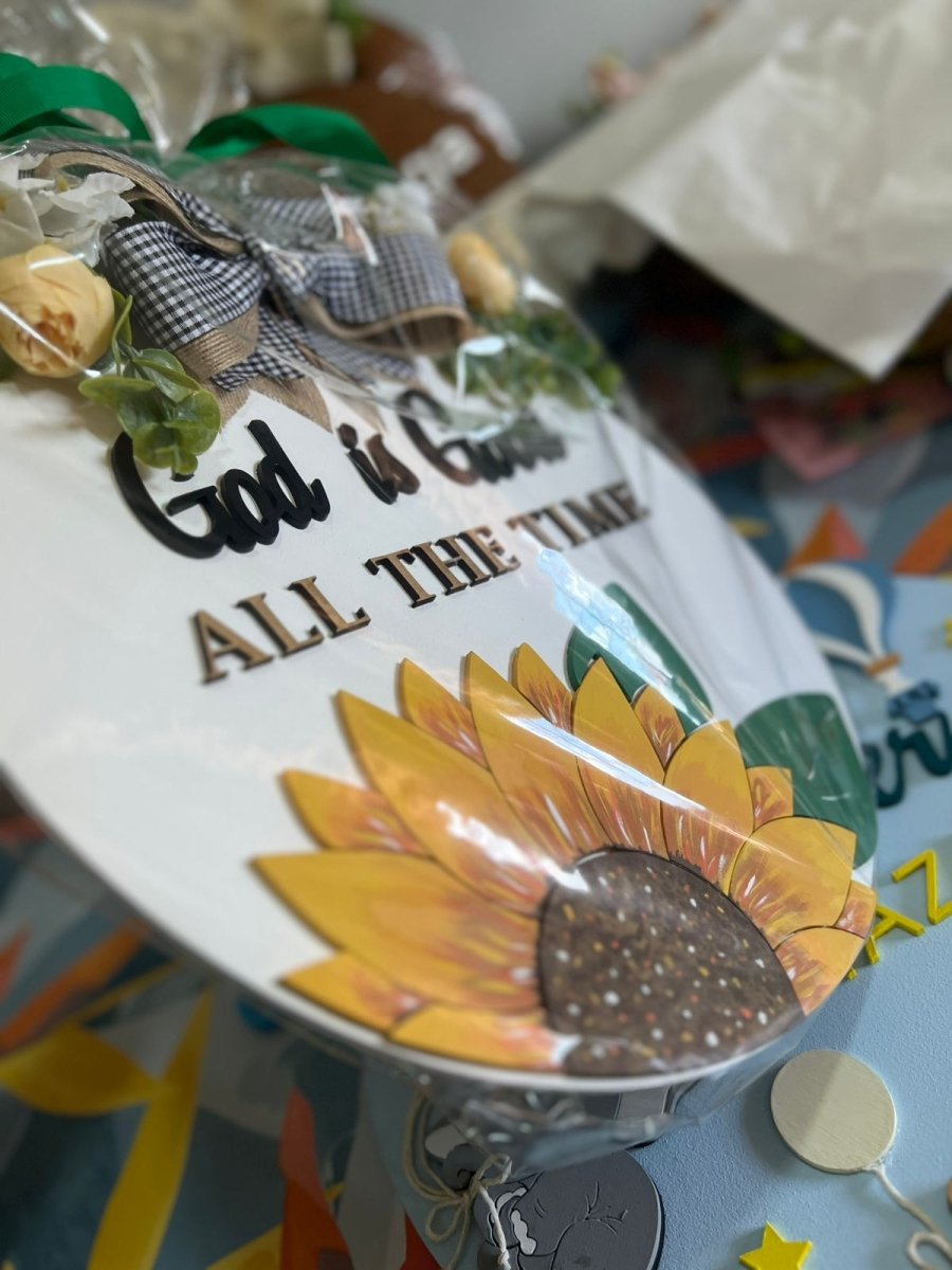 Colgante personalizado girasol madera - Felt Craft RD