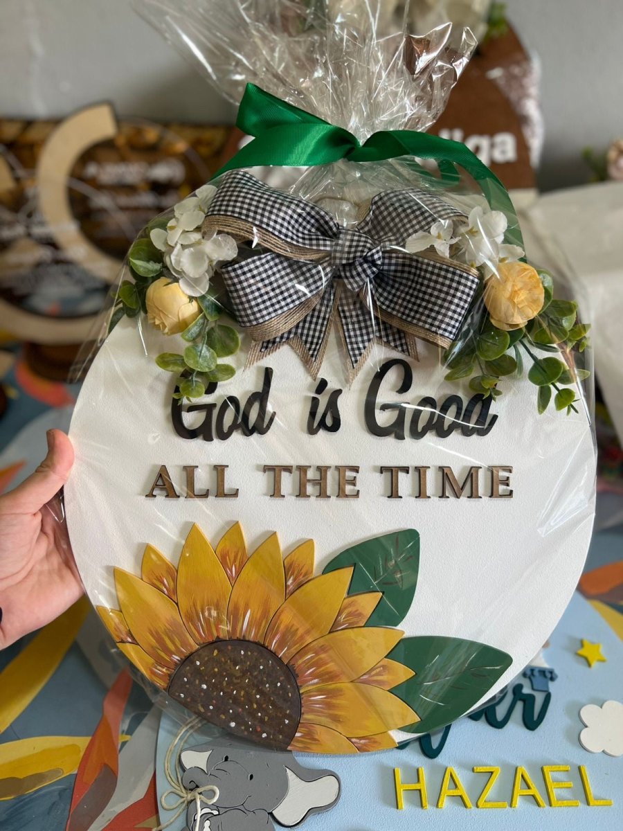 Colgante personalizado girasol madera - Felt Craft RD