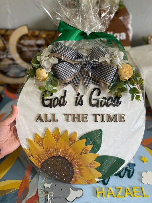 Colgante personalizado girasol madera - Felt Craft RD