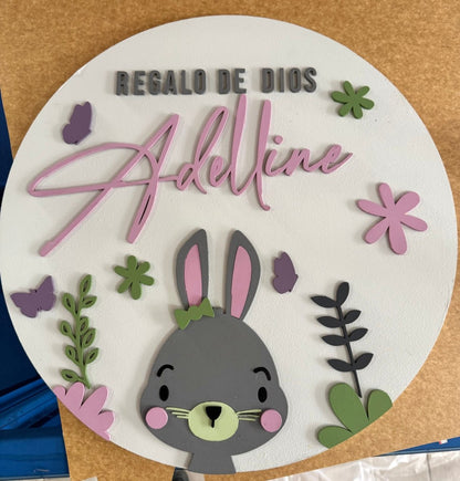 Colgante puerta bebe conejo - Felt Craft RD