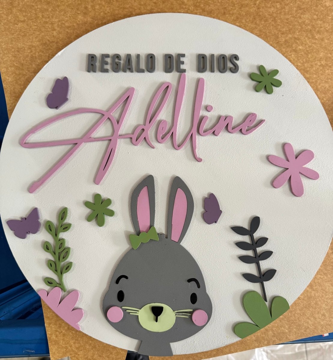 Colgante puerta bebe conejo - Felt Craft RD