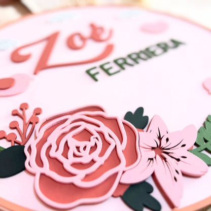 Colgante puerta bebe personalizado - Felt Craft RD