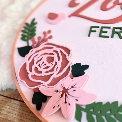 Colgante puerta bebe personalizado - Felt Craft RD