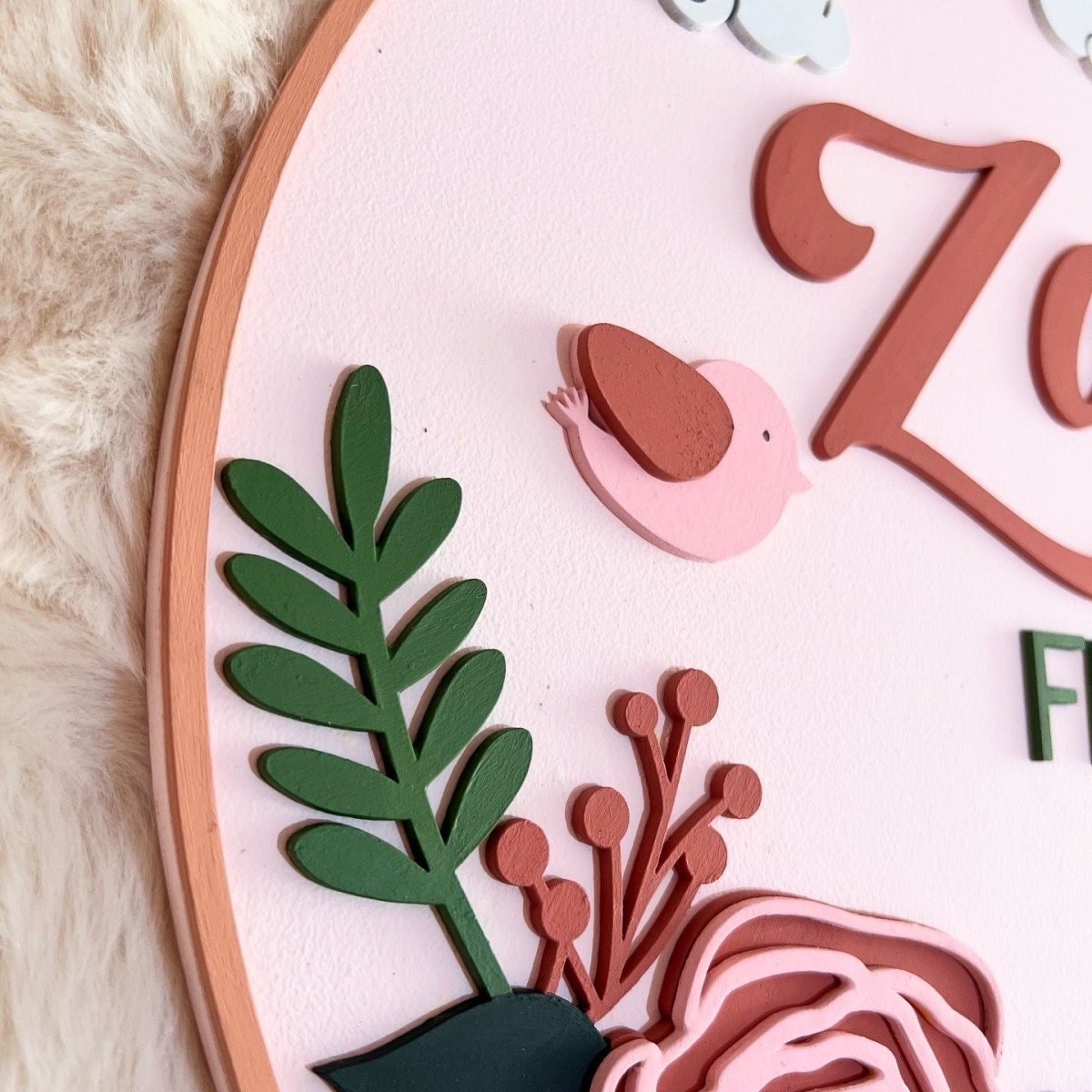 Colgante puerta bebe personalizado - Felt Craft RD