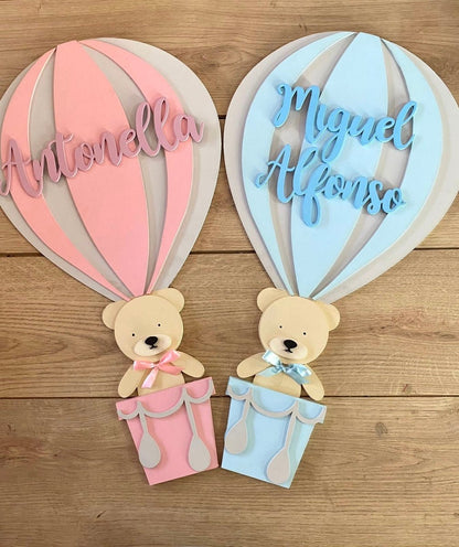 Colgantes para puerta de bebe hot air balloons - Felt Craft RD