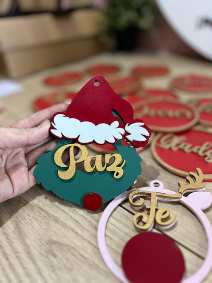 Copos personalizados de fieltro y madera para árbol – Feltcraft RD