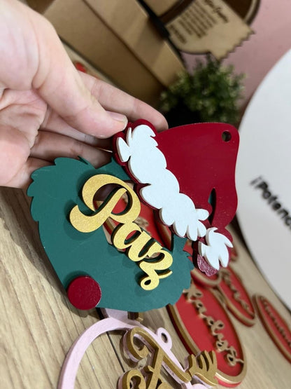 navidad con copos en arbolito