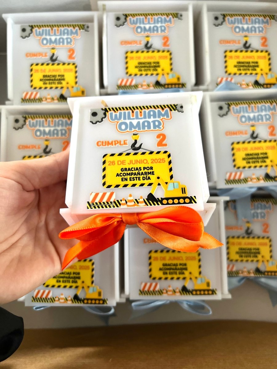 Cumpleaños souvenir caja personalizados - Felt Craft RD