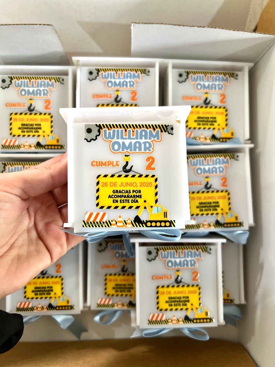 Cumpleaños souvenir caja personalizados - Felt Craft RD