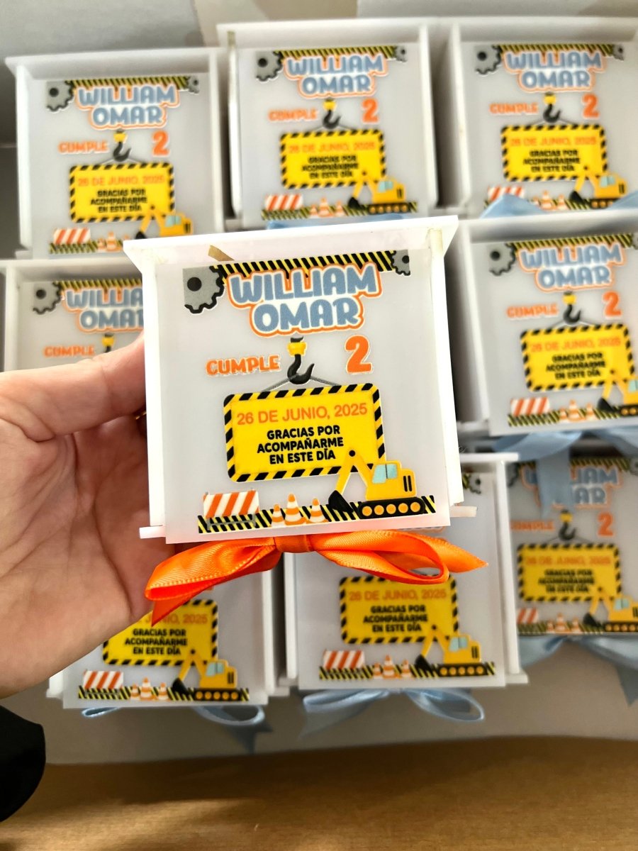 Cumpleaños souvenir caja personalizados - Felt Craft RD