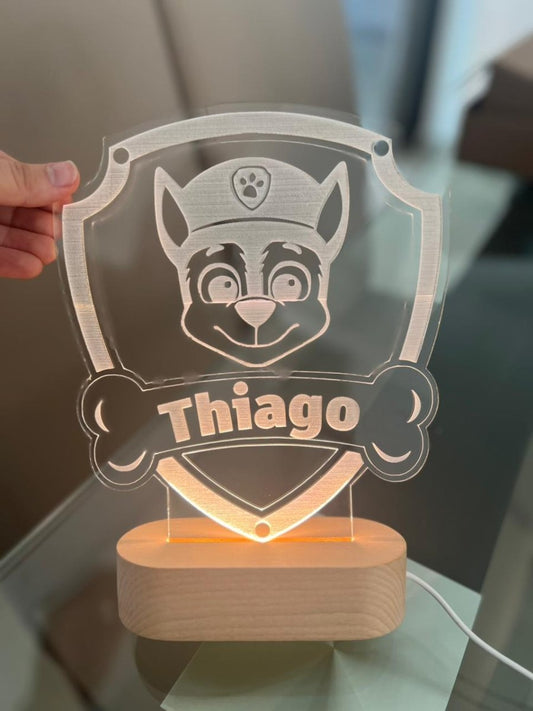 Decoracion habitacion bebe lampara paw patrol personalizada republica dominicana - Felt Craft RD