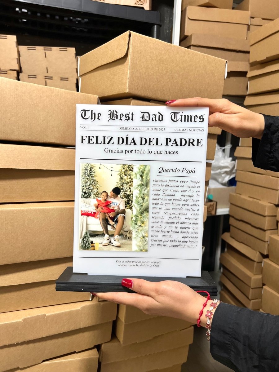 Dia del padre regalo con personalizacion - Felt Craft RD