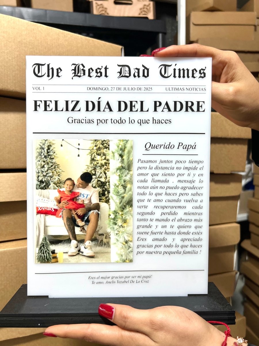 Dia del padre regalo con personalizacion - Felt Craft RD