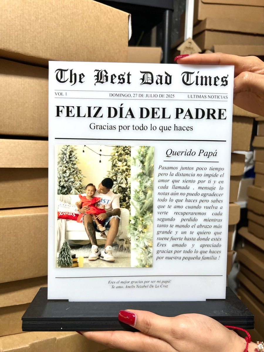 Dia del padre regalo con personalizacion - Felt Craft RD