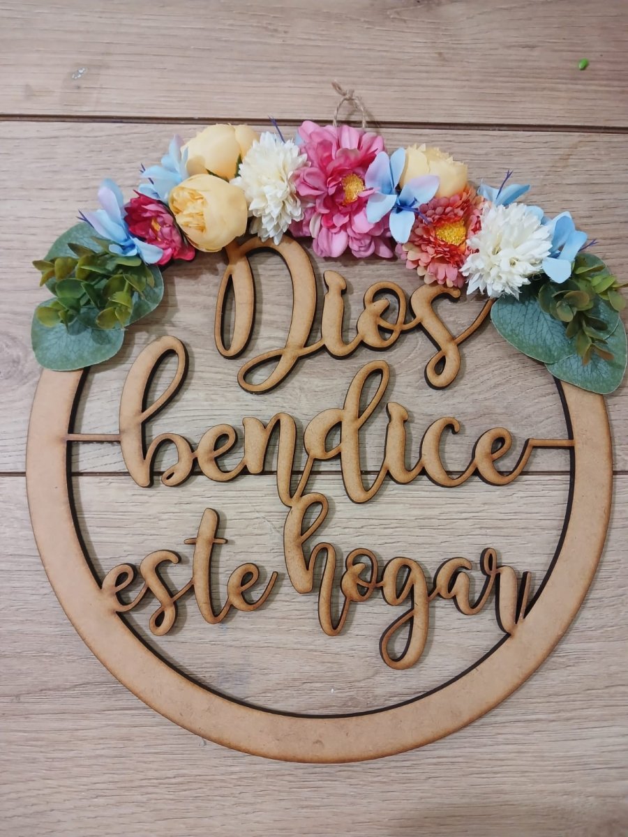 Dios Bendice Este Hogar - Felt Craft RD