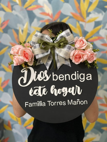 Dios Bendiga Este Hogar - Felt Craft RD