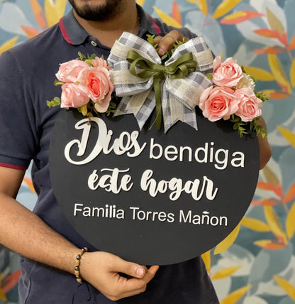 Dios Bendiga Este Hogar - Felt Craft RD