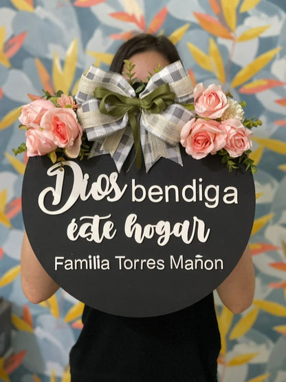 Dios Bendiga Este Hogar - Felt Craft RD