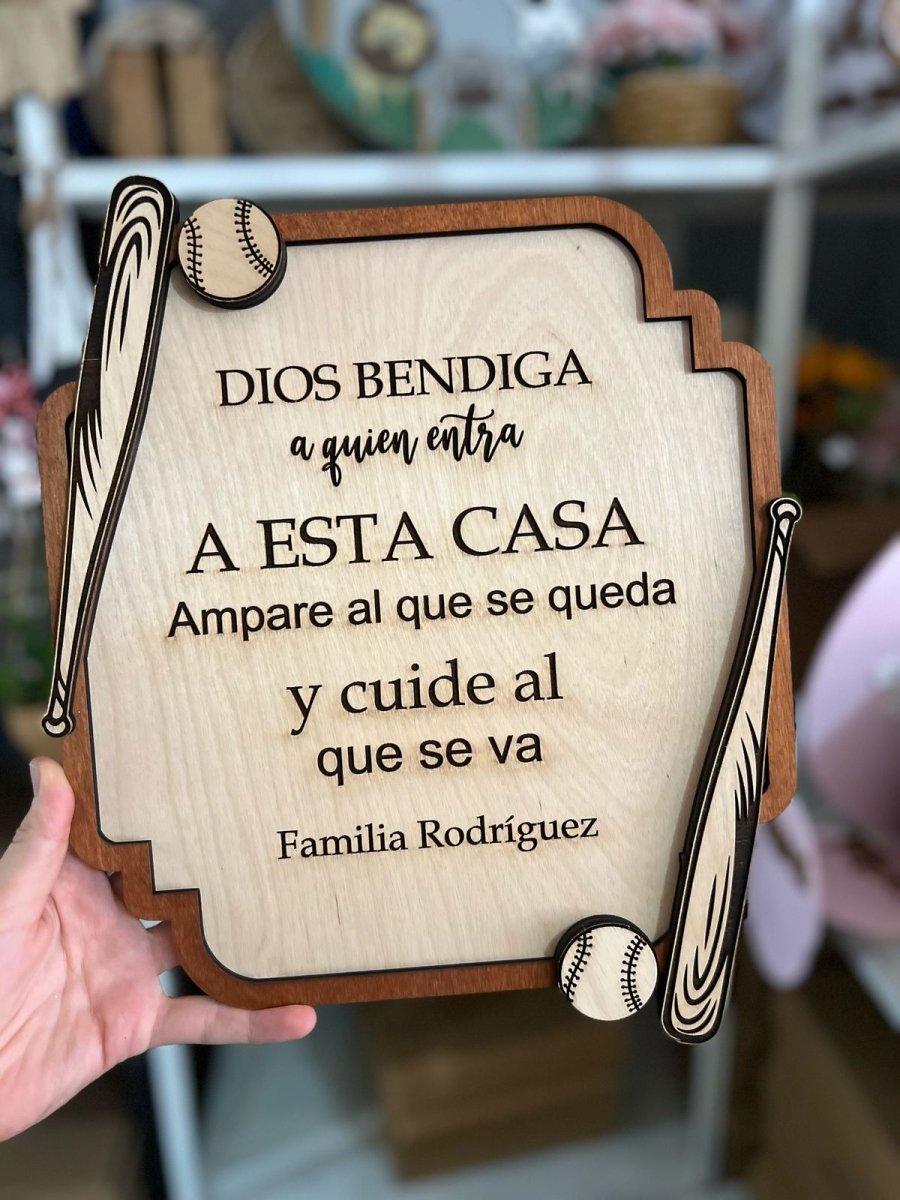 Dios bendiga este hogar deportivo - Felt Craft RD