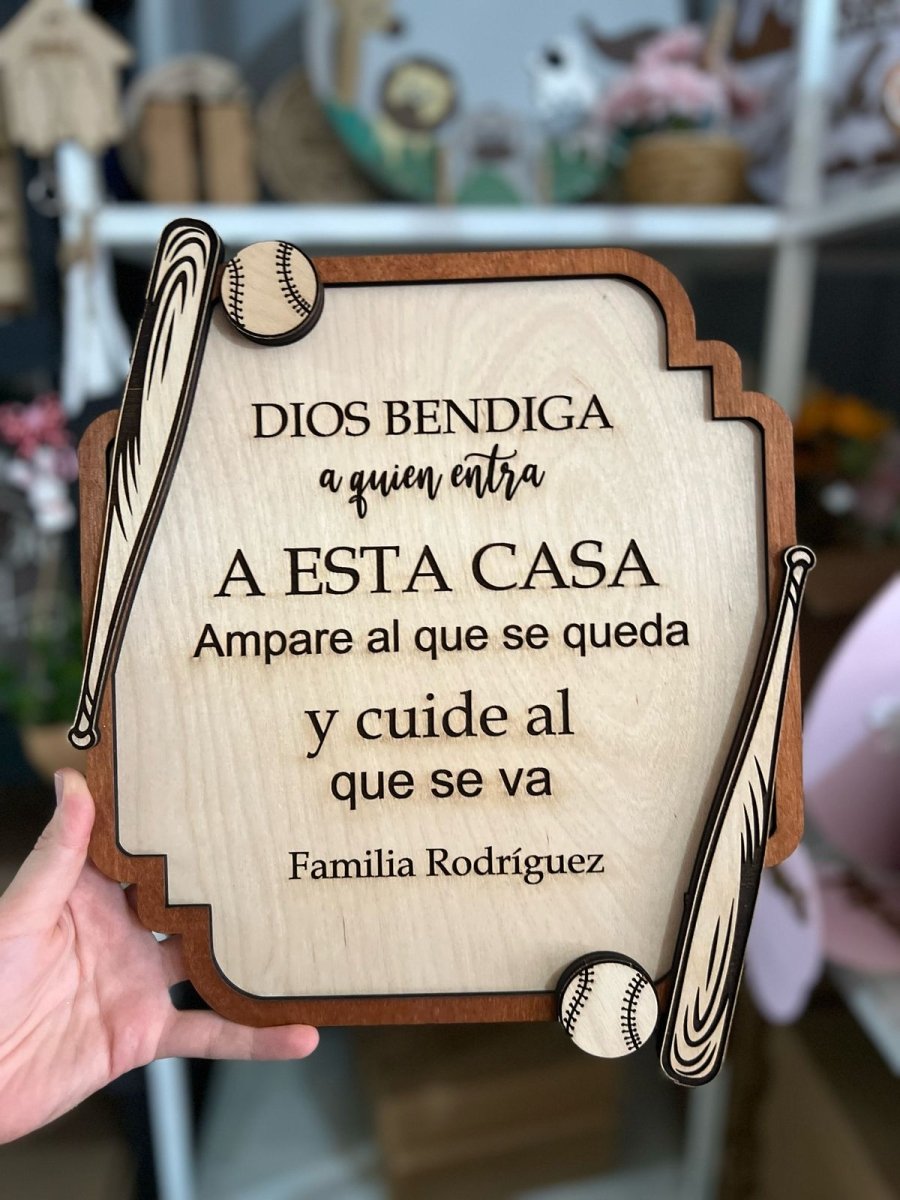 Dios bendiga este hogar deportivo - Felt Craft RD