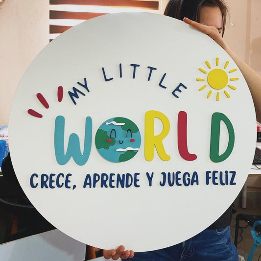 door hangers for business My little world brand - Felt Craft RD