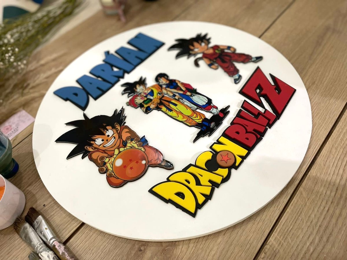 Dragon Ball Baby Boy girl Wall Hanging - Felt Craft RD