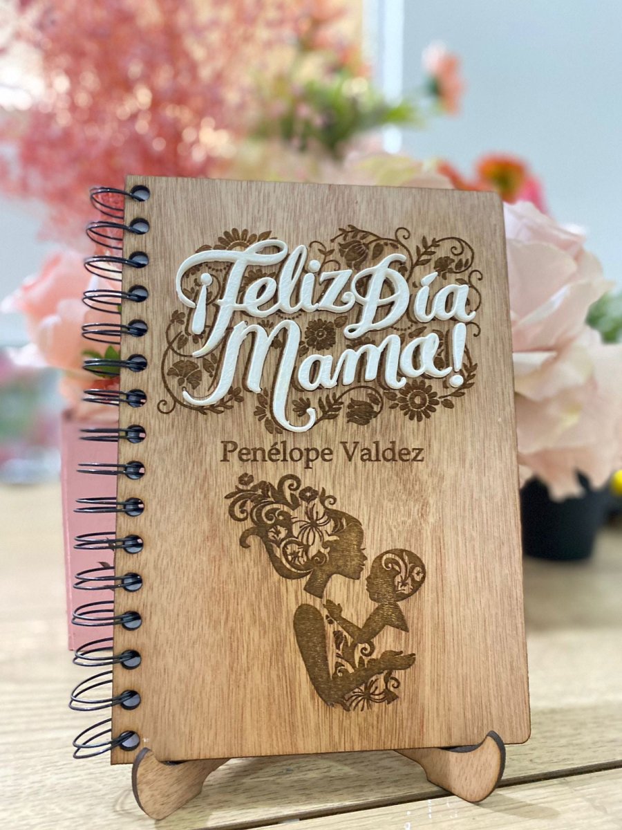 Engraved custom notebook - Felt Craft RD