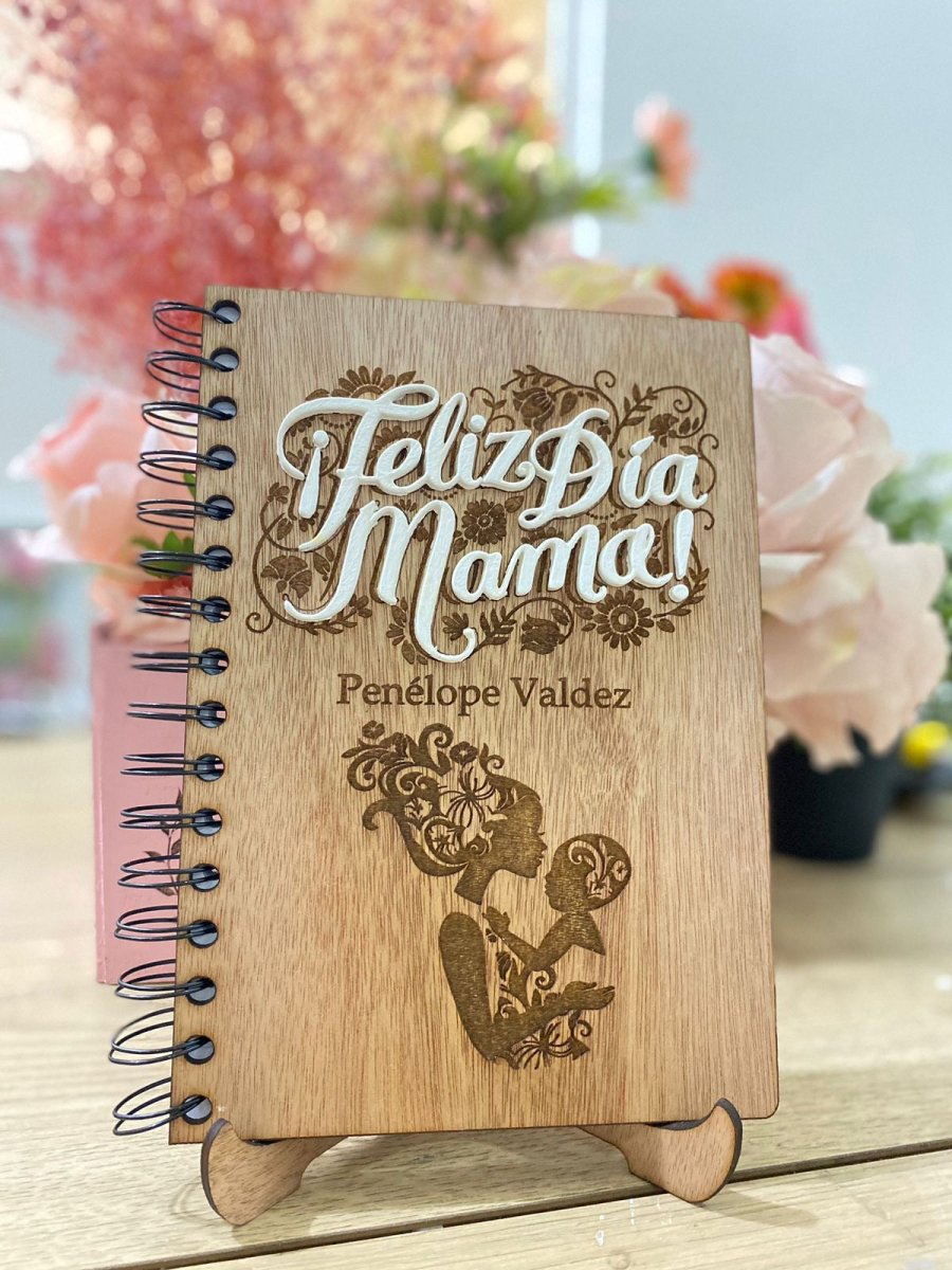 Engraved custom notebook - Felt Craft RD