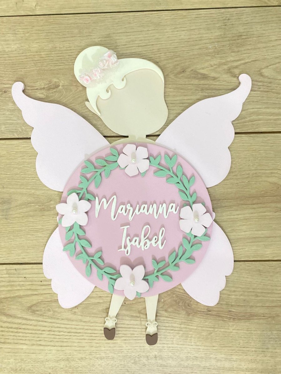 Fairy Girl Nursery Decor Above Crib Hanger - Felt Craft RD