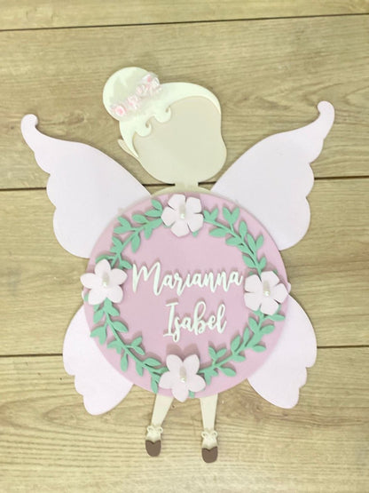 Fairy Girl Nursery Decor Above Crib Hanger - Felt Craft RD