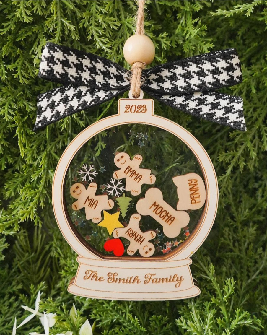 Family Details Ornament For Christmas Tree - Felt Craft RD