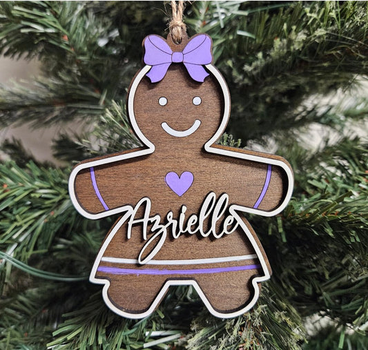 Gingerbread Ornament For Christmas Tree - Felt Craft RD