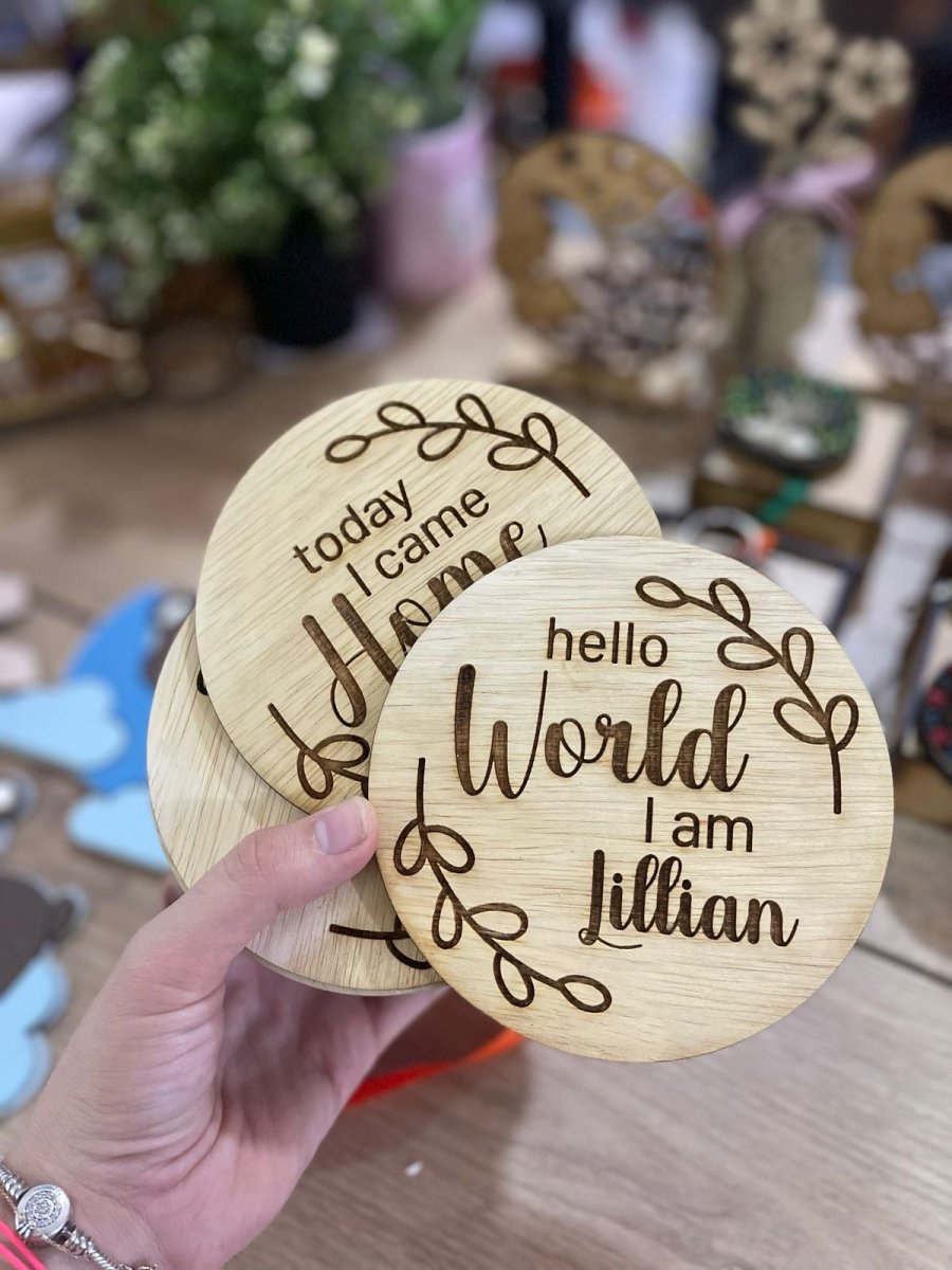 Hello World Baby tags - Felt Craft RD