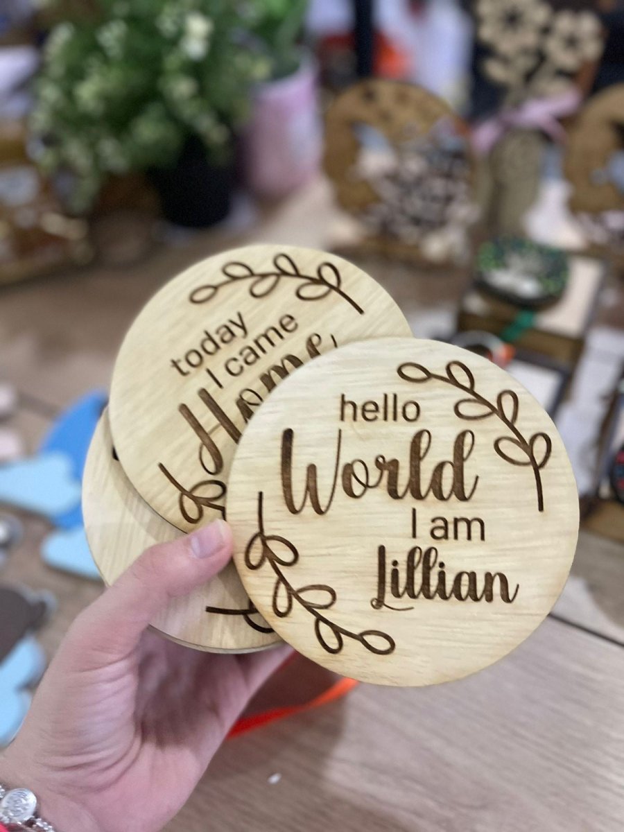Hello World Baby tags - Felt Craft RD